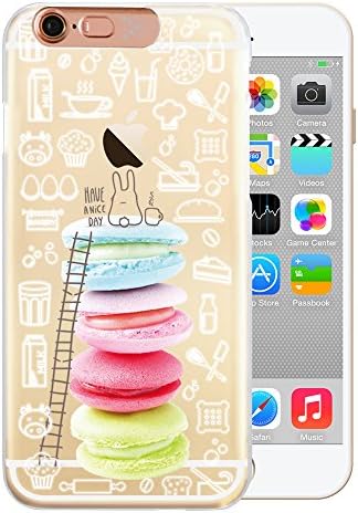 SG Design iPhone 6S/ 6 Case, Lighting Clear Art for iPhone6S / 6 with Metalized Camera Deco, Rabbit Macaron