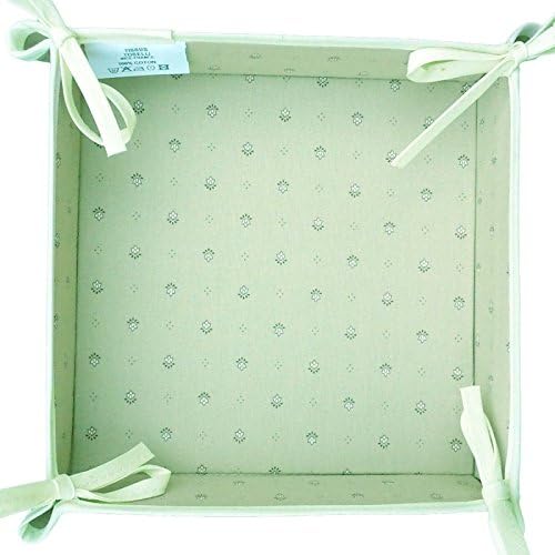 TOSELLI - CALISSONS Light Green Printed Cotton Basket - TOS2035