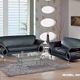 Dali Leather Sofa and Loveseat Set