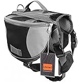 Lifeunion Saddle Bag Backpack for Dog, Tripper Hound Bag Travel Hiking Camping