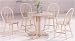 Kitchen & Housewares : Set of 4 White Wash Finish Windsor Dining Side Chairs/Chair
