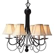 Black Wrought-Iron Chandelier