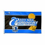 NBA Dallas Mavericks 2011 World Champions 3-by-5 foot Flag "On Court"