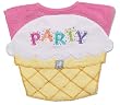 Frenchie Party Time Bib, Pink