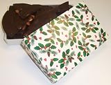 Scott's Cakes 1/2 lb. Dark Chocolate Almond Bark in a Holly Box