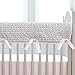 Carousel Designs Pink and Gray Woodland Crib Rail Cover