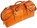 Floto Venezia Mini in Orange Leather - handbag, duffle bag, luggage