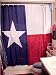 Texas Flag Fabric Shower Curtain Lone Star Texan Image