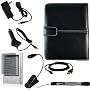 Ultimate Sony Reader Touch PRS-600 Bundle Pack: Black Leather Cover Case,
eBook LED Light, USB 2in1 Data Cable, Car Charger, Wall Charger, and Screen Protector with Free Carabiner Key Chain