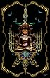 Buddha (Seated) Flocked Blacklight Poster Print - 24" X 36"
