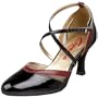 Capezio Women's BR25 Vivian 2.5" Ballroom Shoe,Red,8 M US