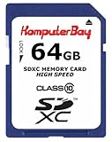 Komputerbay 64GB SDXC High Speed Class 10 Memory Card 15MB/s Write 20MB/s R ....