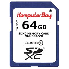 Komputerbay 64GB SDXC High-Speed Klasse 10 Speicher Karte 15MB/s Schreiben 20MB/s Lesen 64 GB