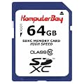 Komputerbay 64GB SDXC Secure Digital Extended Capacity Speed Class 10 Flash Memory Card 15MB/s Write 20MB/s Read 64 GB