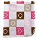 Luvable Friends Printed Fleece Blanket, Pink