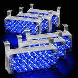 132 LED Emergency Warning Flashing Strobe Lights with 3 Mode Controller - Blue by HK5