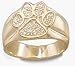 Clemson Tigers Paw 1/2 Ladies' Ring Size 6 1/2 - 14KT Gold Jewelry