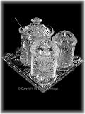 Review American Chateau  / PORTICO CRYSTAL CONDIMENT SET - PORTICO COLLECTION 6 PIECE CRYSTAL CONDIMENT SET - condiment set