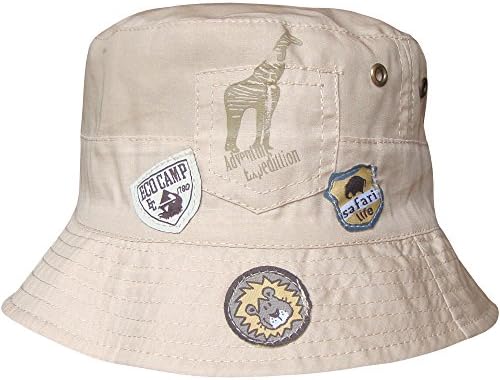 Baby Boys Expedition Adventure Safari Bucket Style Summer Sun Beach Hat (3-6 Months (46cm), Brown)