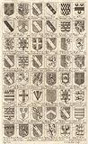 2.75 inch x 2 inch (7.5 x 5cm) Acrylic Fridge Magnet Wenceslaus Hollar - Arms of knights of the Garter (State3)