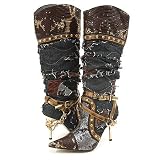 Wild Rose Spira66y Knee-High Boots Brown 6.5 Brown