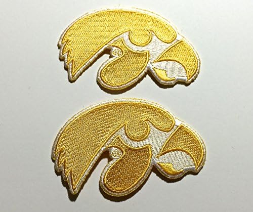 2 Iowa Hawkeyes Embroidered Iron on patch sew on patch