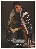 1997 Oscar De La Hoya Milk Mustache Photo Print Ad