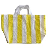 (ナカガワマサシチショウテン) 中川政七商店 綿麻しましまエコバッグ 黄色