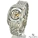 Auguste Galan MECCANIX Mens All Stainless Steel Mechanical "Skeleton" Watch. Model: AG-0610