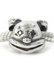 .925 Sterling Silver " Clown Face " Charm Bead Compatible with Pandora Chamilia Kay Troll Bracelet
