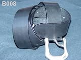 B8 new Black Genuine Leather Causal Men Belt Buckle 32