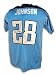 Chris Johnson Autographed/Hand Signed Tennesse Titans Blue Reebok Authentic Jersey