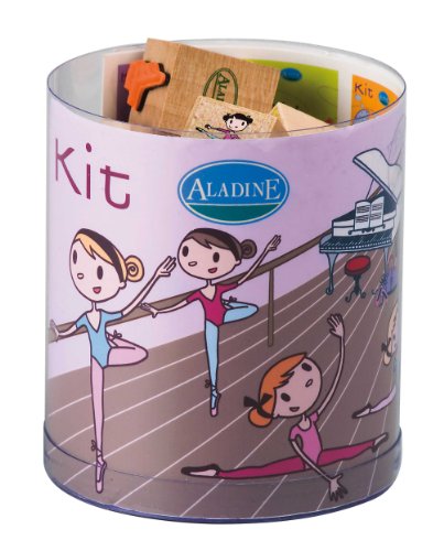 Aladine Dance Themed Rubber Stamps, Set of 15 