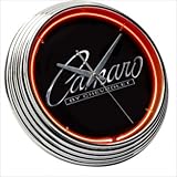 Camaro Classic Script Logo Neon Clock