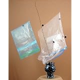 Decorative 'Faceted Black Gem' Plastic Bag Dryer -MADE IN USA!