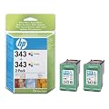 Hewlett Packard INK CARTRIDGE NO 343 - twin pack