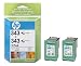 Hewlett Packard INK CARTRIDGE NO 343 - twin pack