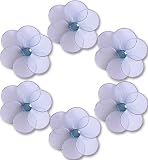 6 x 2 mini nylon flower dªcor - Blue Katie Flowers
