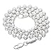Men's 5mm Solid 925 Sterling Silver Military Ball Chain Necklace