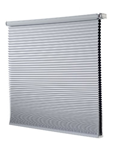 Redi Shade Z14C4101400 Simple Fit Made to Width Custom Cordless Honeycomb Cellular Shades, 41 -Inch by 72-Inch, Snow Blackout