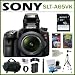 Sony Alpha SLT-A65VK 24.3MP Digital SLR Camera with 18-55mm Lens + Sony 16GB SDHC + Mini HDMI Cable + Replacement NP-FM500H Battery + Card Reader + Accessory Kit