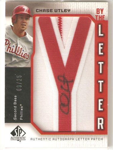 Buy 2006 SP Authentic By the Letter # CU-Y Chase Utley Y 25 - Philadelphia Phillies - Autographed... by Upper Deck
