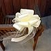 Large Ivory Wedding Pull Bows with Long Tulle Tails - 9