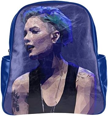 Seallm Unisex Halsey Electropop Singer Art Blue Multi Pocket Backpack