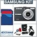 Samsung L210 10.1MP Digital Camera with 3x Optical Image Stabilized Zoom (Black)