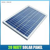Asunpower 20 Watt 12 Volt Solar Panel Picture Frame by Asunpower.com