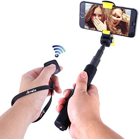 XGL® Hornbill Bluetooth Selfie Stick Self-portrait Monopod Extendable Portable with Bluetooth Remote Shutter for Android and iOS Smartphones