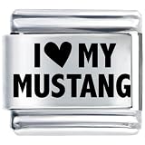 I Heart Mustang Italian Charm