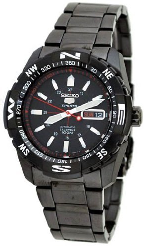 5 Sport Black Automatic Mens Watch SNZJ11