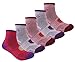 5pack Women's Full Cushion Mid Quarter Length Hiking Socks